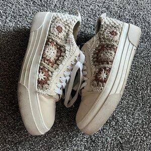 Lucky Brand Crochet Sneakers - Size 9